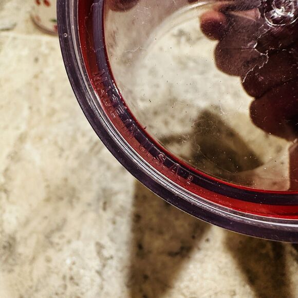 Vintage St Tropez Thermo Serv Audrey Cherry Cups (Set of 2) USA MCM Red Cherries - Picture 4 of 5